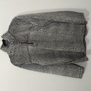 Boxercraft Sherpa Pullover Gray Quarter-Zip Comfy Oversized Women's Size Large